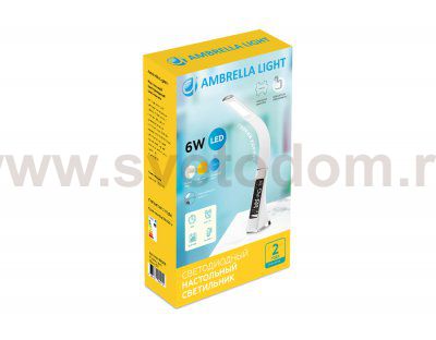 Настольная лампа Ambrella DE509 BK черный LED 3000-6400K 6W DESK
