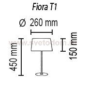 Настольный светильник Fiora T1 12 01g