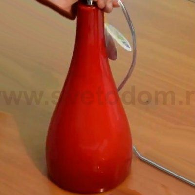 Плафон стекло красное 320*150мм RIMINI для арт LSF-115