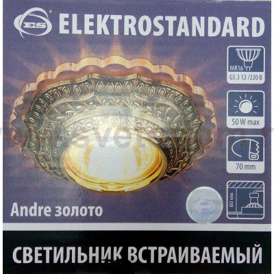 Точечный светильник Elektrostandard 6027 MR16 GD золото