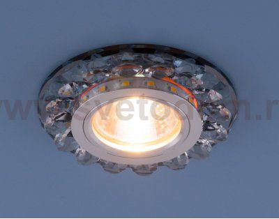 Точечный светодиодный светильник с хрусталем Elektrostandard 6036 MR16 Gr дымчатый