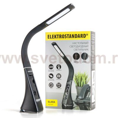 Настольный светодиодный светильник Elara черный TL90220 Elektrostandard