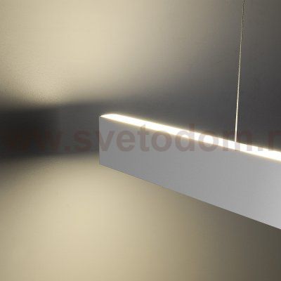 Линейный светодиодный подвесной односторонний светильник 103см 20Вт 3000К матовое серебро 101-200-30-103 Elektrostandard