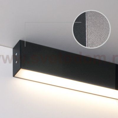 Линейный светодиодный накладной односторонний светильник 103см 20Вт 6500К черная шагрень 101-100-30-103 Elektrostandard