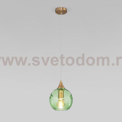 Подвесной светильник 50221/1 зеленый Eurosvet Lotus