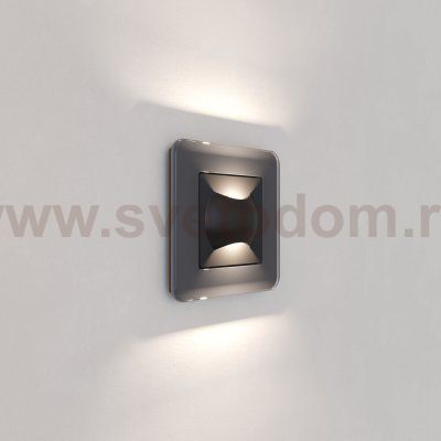 Встраиваемая LED подсветка МУН для ступеней лестницы (черный матовый) Werkel W1154508