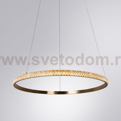 Светодиодная люстра кольцо 600мм 60Вт Arte Lamp A2182SP-60PB медь