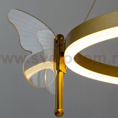 Люстра подвесная с бабочками Arte lamp A2187LM-1GO DARCY