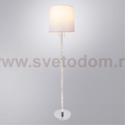 Торшер напольный белый с абажуром Arte lamp A4048PN-1CC WASAT