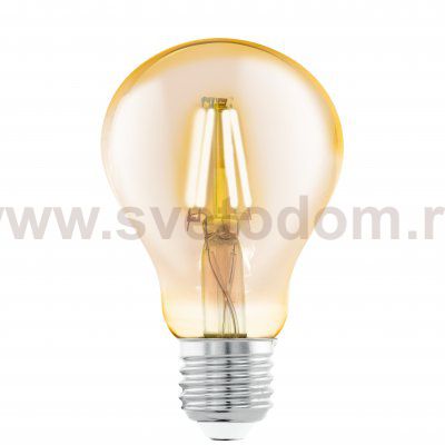 Лампа светодиодная филаментная A75 (янтарь) Eglo 11555