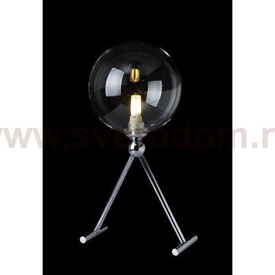 Настольная лампа Crystal Lux FABRICIO LG1 CHROME/TRANSPARENTE (0550/501)