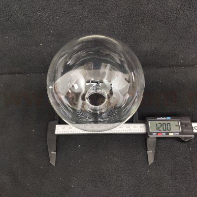 Плафон стекло прозрачный 120мм с резьбой 27мм Arte lamp A7780 ALBUS
