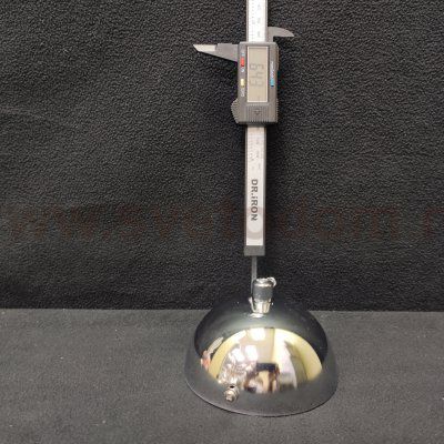 Потолочная чаша для светильника с зажимом для провода в цвете ХРОМ 100*65мм (1308)