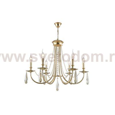 Люстра Crystal Lux VICTORIA SP6 GOLD/AMBER (3340/306)