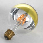 Лампа светодиодная филаментная шар зеркальный золотой Lussole GF-L-2107
