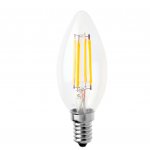 Лампа светодиодная филаментная свеча МАЯК LBF-C35, E14, C35, 4Вт, 2700 К