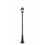Светильник столб уличный 1 фонарь Oasis Light 91409M Bl ромб