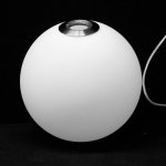 Плафон стекло белое матовое 250мм с резьбой 49мм хром Arte Lamp A1921SP-1 BOLLA-UNICA