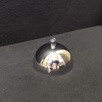 Потолочная чаша для светильника с зажимом для провода в цвете ХРОМ 100*65мм (1308)