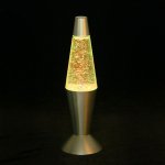 Светильник ночник Лавалампа "Смерч" серебро 32 см