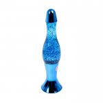 Светильник ночник Лава лампа  "Капля" с блестками, h=38см, (220В) синий