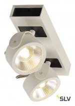 1000130 SLV KALU 2 LED светильник накладной с COB LED 34Вт, 3000К, 2000лм, 60°, белый/ черный