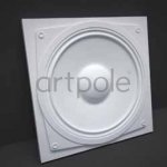 3D Дизайнерская панель из гипса Artpole SOUND, 600x600 мм, 0,36 м2 (арт.M-0003)