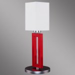 Красно-белая настольная лампа Kemar RIFFTA RF/B/R