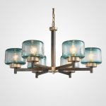 Подвесная люстра POT D70 6 lamps Blue ImperiumLoft 101926-26