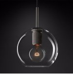 Подвесной светильник RH Utilitaire Globe Pendant Black ImperiumLoft 123651-22