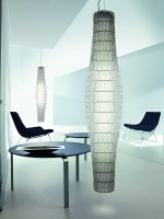 Подвесной светильник Foscarini TROPICO VERTICAL цвета льда H. 5 m