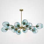 Люстра на штанге MARINE D104 12 lamps Gold/Blue ImperiumLoft 189692-26