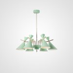 Люстра на штанге FRANKA D80 6 lamps Green ImperiumLoft 193343-26