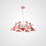 Люстра на штанге FRANKA D80 6 lamps Pink ImperiumLoft 193344-26