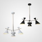 Люстра на штанге FRANKA D80 3 lamps Black ImperiumLoft 193349-26