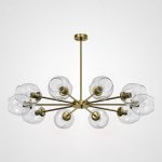 Люстра на штанге MARINE B 12 lamps Gold/Transparent ImperiumLoft 193759-26