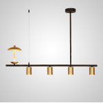 Подвесной светильник HETLEY L100 Gold Black ImperiumLoft 203905-23