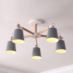 Люстра на штанге VARDA 5 lamps Grey ImperiumLoft 208254-26