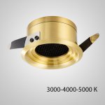 Точечный светильник BIO Brass 5W Трехцветный свет ImperiumLoft 212443-23