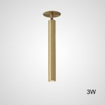 Встроенный потолочный точечный светильник LINO C H36 Brass 3W ImperiumLoft 229173-23