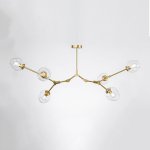 Люстра Адель Branching Bubble Chandelier L6 Brass Tinted ImperiumLoft 239871-22