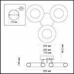 Люстра потолочная Odeon light 3966/39L REGGIO