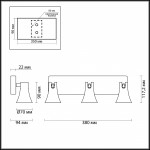 Подсветка Odeon light 3825/3W REANNA