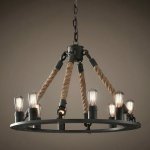 Люстра Loft Old Castle Rope Chandelier Loft Concept 40.001