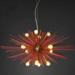 Люстра ASTRA Chandelier Sputnik Red and Brass Loft Concept 40.1101