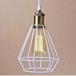 Подвесной светильник Wire Cage Pendant Punch White Loft Concept 40.1330