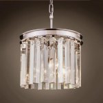 Люстра RH 1920S ODEON CLEAR GLASS 3 Light Round Chandelier 30 Loft Concept 40.1538