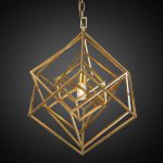 Подвесной светильник CUBIST Chandelier Gold 1 bulbs Loft Concept 40.2116