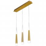 Люстра Vibia Slim Jordi Vilardell Gold 3 подвеса Loft Concept 40.2800-1