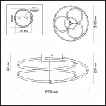 Люстра потолочная Odeon light 4101/66CL RUALE